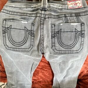 True Religion Gray Jeans